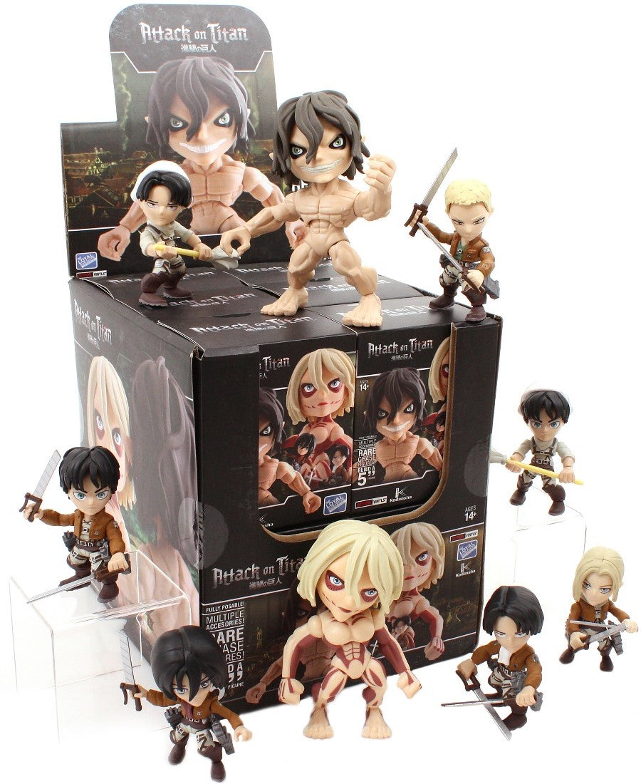 ATTACK ON TITAN WAVE 1 ACTION VINYLS PDQ CASE