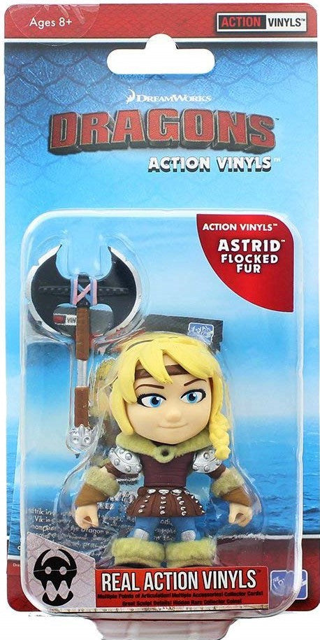 HTTYD HUMANS W2 ACTION VINYLS 3" ASTRID (FLOCKED FUR)