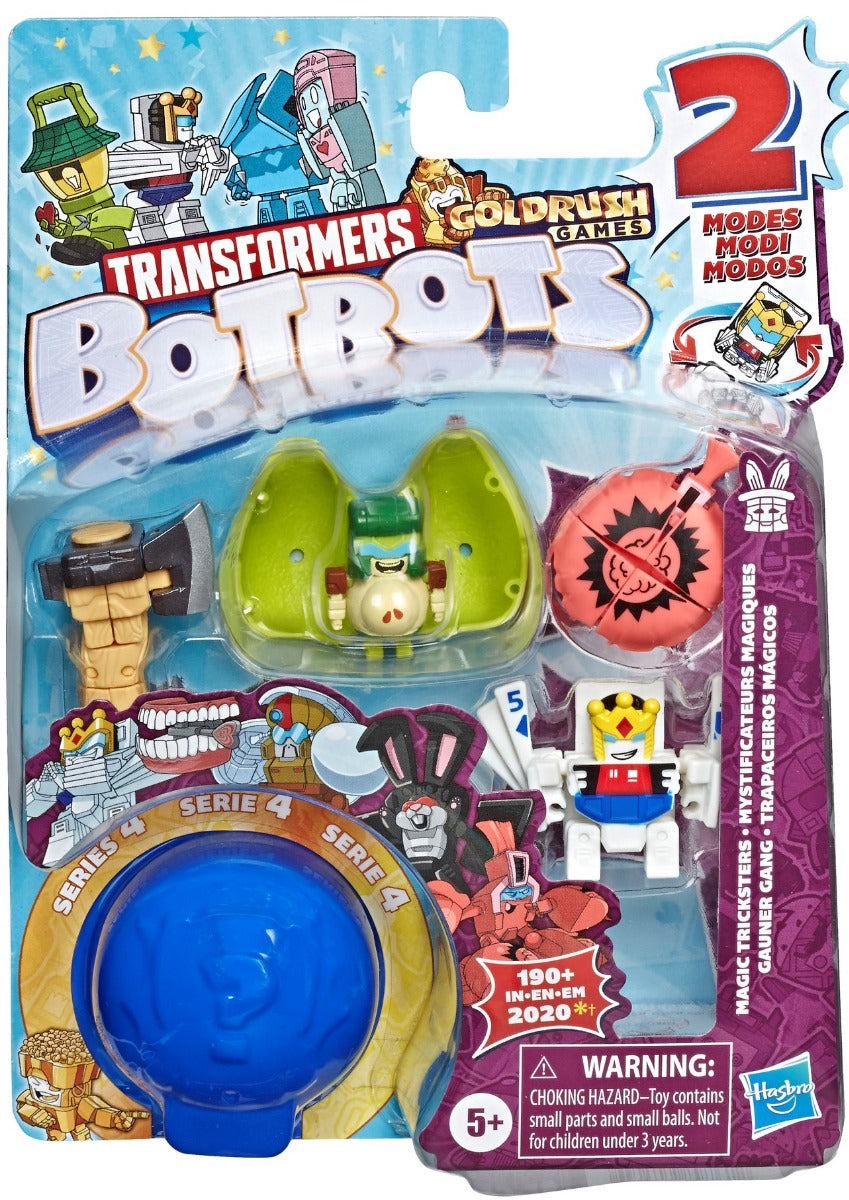 TRANSFORMERS BOTBOTS TOYS SERIES 4 MAGIC TRICKSTERS 5-PACK ASSORTED
