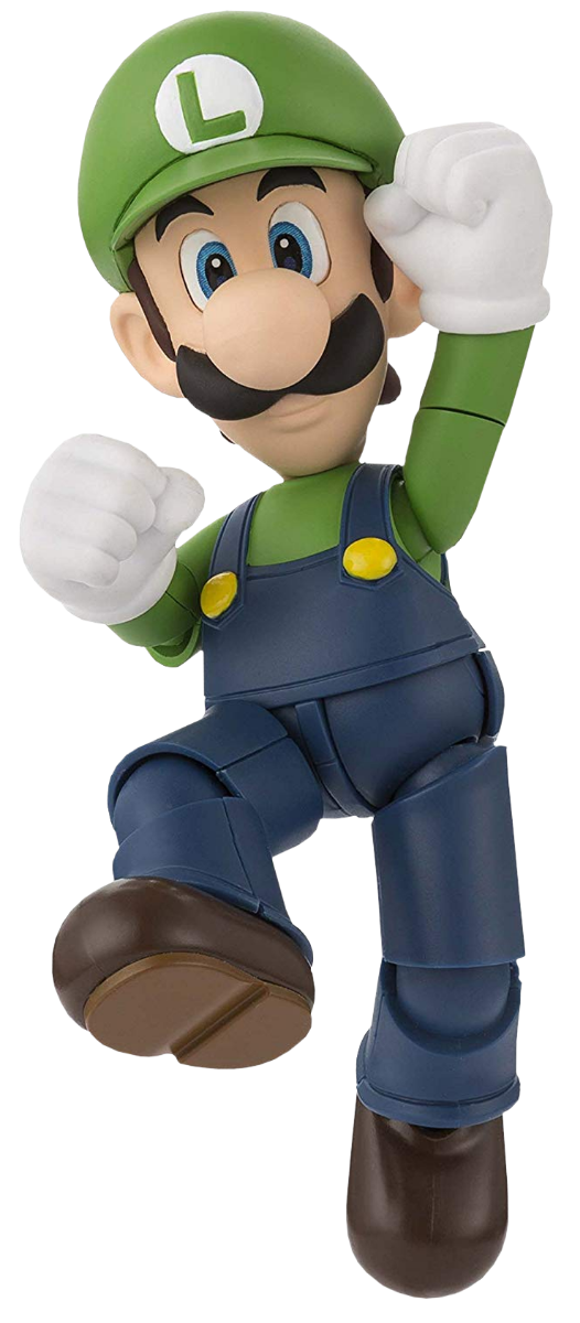 SUPER MARIO S.H.FIGUARTS LUIGI ACTION FIGURE