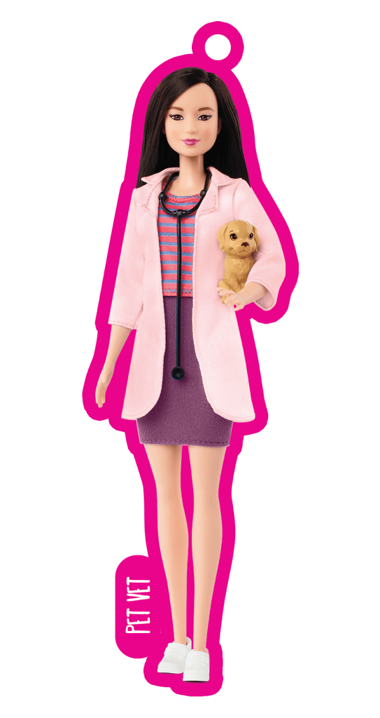 BARBIE BAG TAGS ASSORTED
