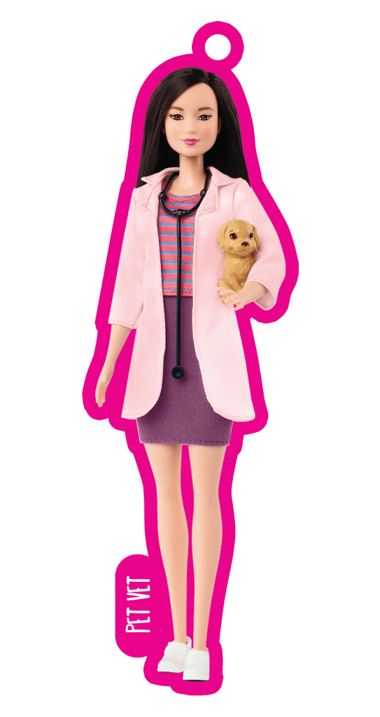 BARBIE BAG TAGS S1 CDU (x18 Packs)