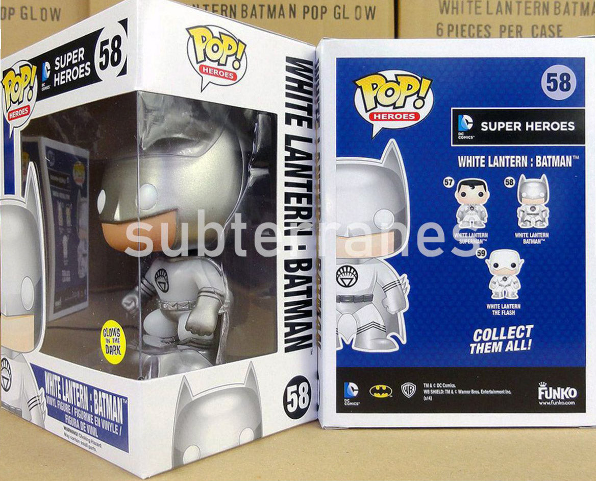 FUNKO POP! HEROES WHITE LANTERN BATMAN GLOW VINYL FIGURE