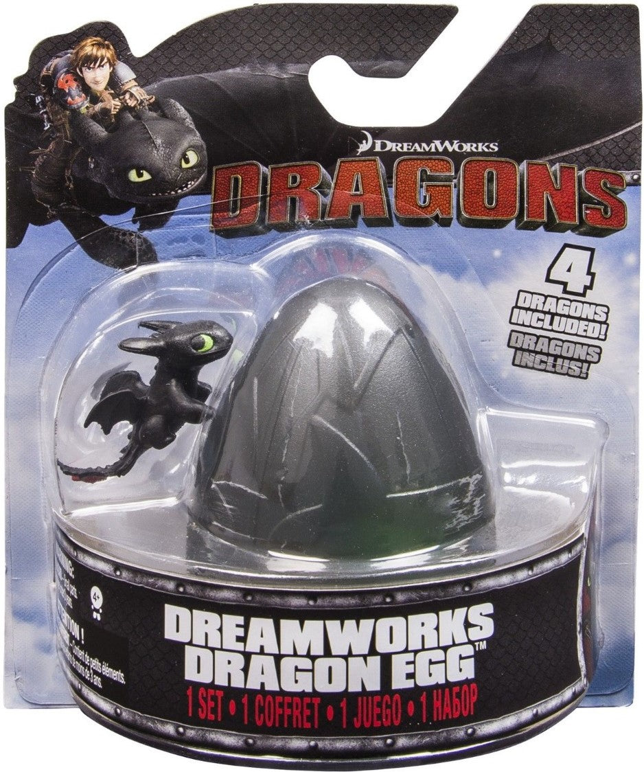 DREAMWORKS DRAGONS DRAGON EGG BLACK