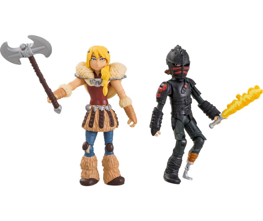 HOW TO TRAIN YOUR DRAGON 2 ASTRID & HICCUP VIKING WARRIORS 2-PACK