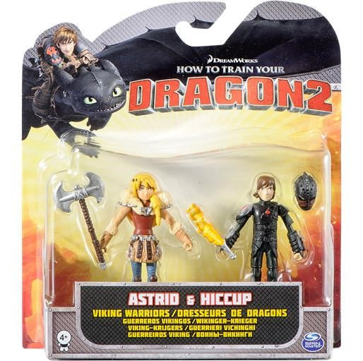 HOW TO TRAIN YOUR DRAGON 2 ASTRID & HICCUP VIKING WARRIORS 2-PACK