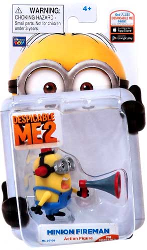 DESPICABLE ME 2 MINION FIREMAN ACTION FIGURE