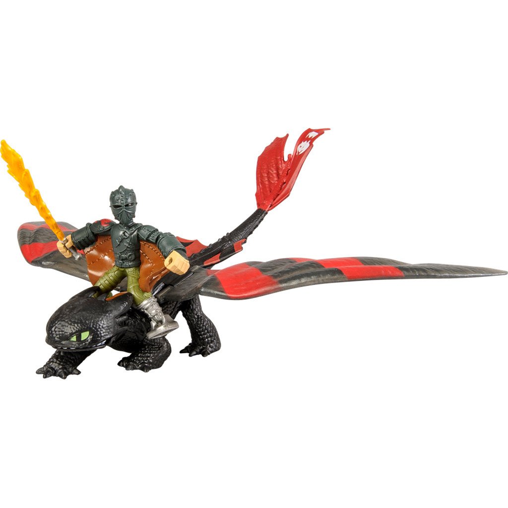 DREAMWORKS DRAGONS DRAGON RIDERS 2-PACK HICCUP & TOOTHLESS (STRIPES)