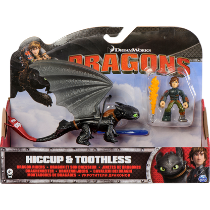 DREAMWORKS DRAGONS DRAGON RIDERS 2-PACK HICCUP & TOOTHLESS