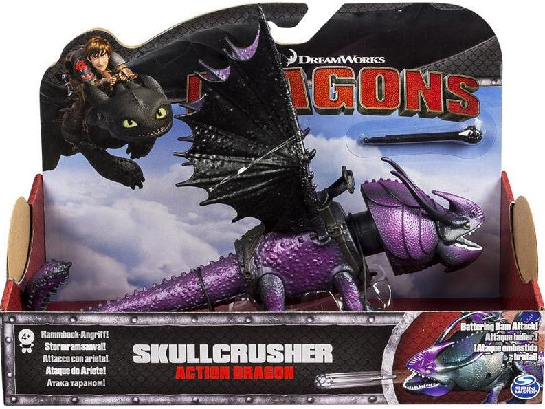 DREAMWORKS DRAGONS SKULLCRUSHER ACTION DRAGON (PURPLE)