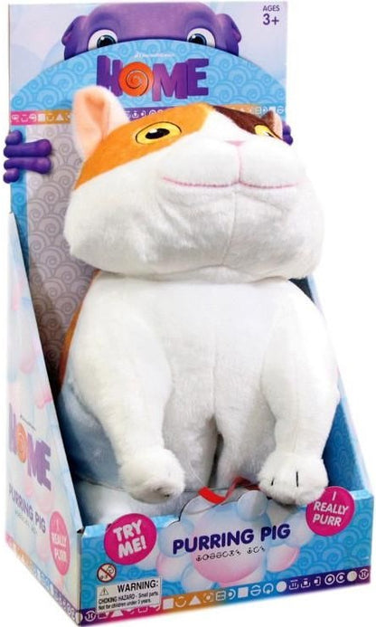 DREAMWORKS HOME 10" TALKING PLUSH PURRING PIG