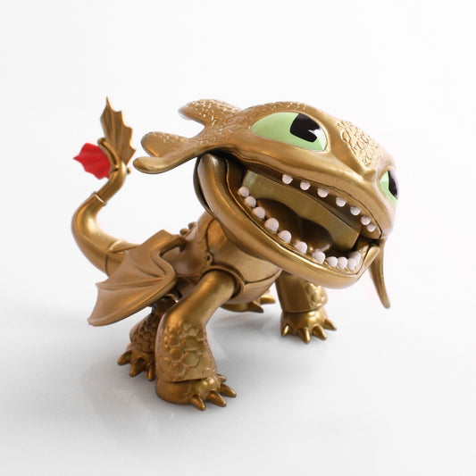 HTTYD DRAGONS W2 ACTION VINYLS 7" TOOTHLESS (GOLD)