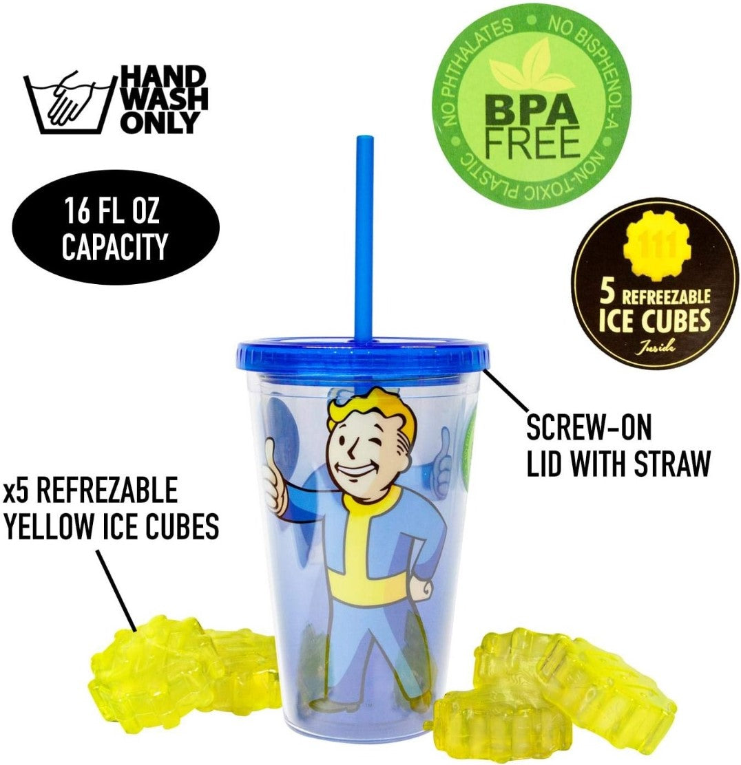 FALLOUT CARNIVAL CUP FEAT. VAULT BOY & VAULT DOOR ICE CUBES