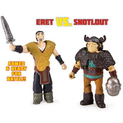 HOW TO TRAIN YOUR DRAGON 2 ERET & SNOTLOUT VIKING WARRIORS 2-PACK
