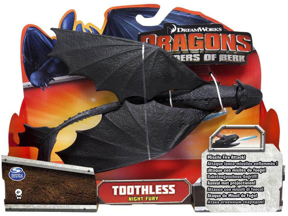 DRAGONS DEFENDERS OF BERK ACTION FIGURE TOOTHLESS NIGHT FURY