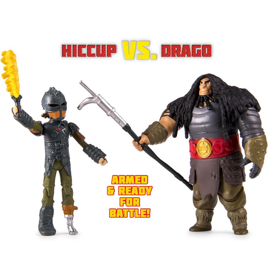 HOW TO TRAIN YOUR DRAGON 2 HICCUP VS DRAGO VIKING WARRIORS 2-PACK