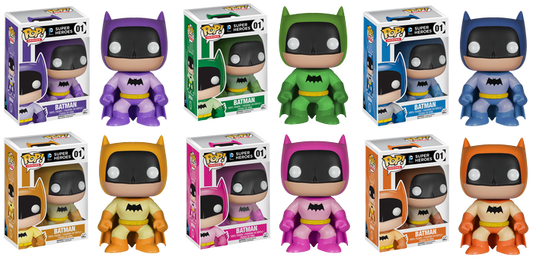 FUNKO POP! HEROES: BATMAN - 75TH ANNIVERSARY RAINBOW VINYL FIGURES - Batman Purple