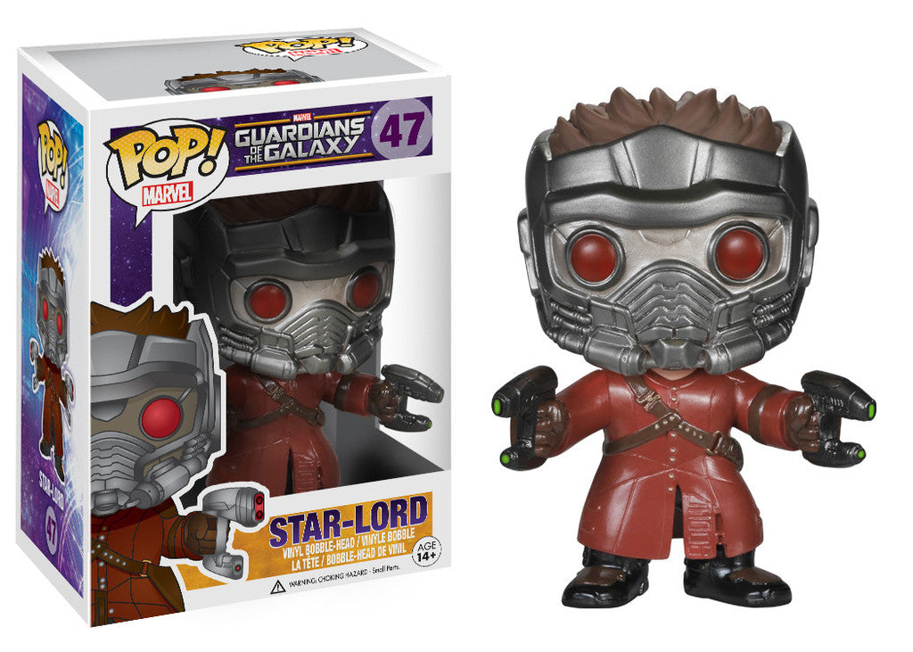 FUNKO POP! MARVEL GUARDIANS OF THE GALAXY VINYL BOBBLE-HEAD STAR-LORD