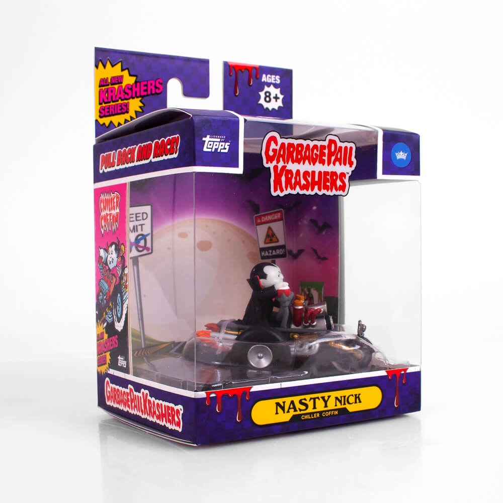 GARBAGE PAIL KIDS Chiller Coffin with Nasty Nick Krasher