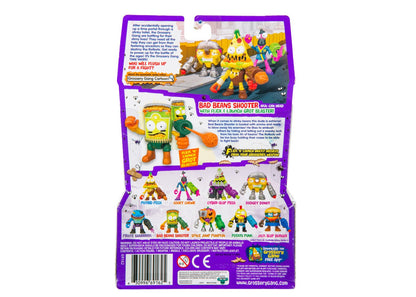 THE GROSSERY GANG S5 W2 ACTION FIGURES BAD BEANS SHOOTER