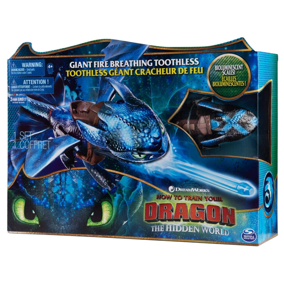 DREAMWORKS DRAGONS GIANT FIRE BREATHING TOOTHLESS (2018)
