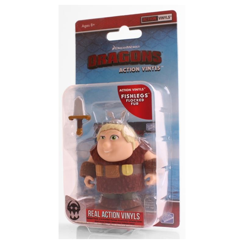 HTTYD HUMANS W1 ACTION VINYLS 3" FISHLEGS (FLOCKED FUR)
