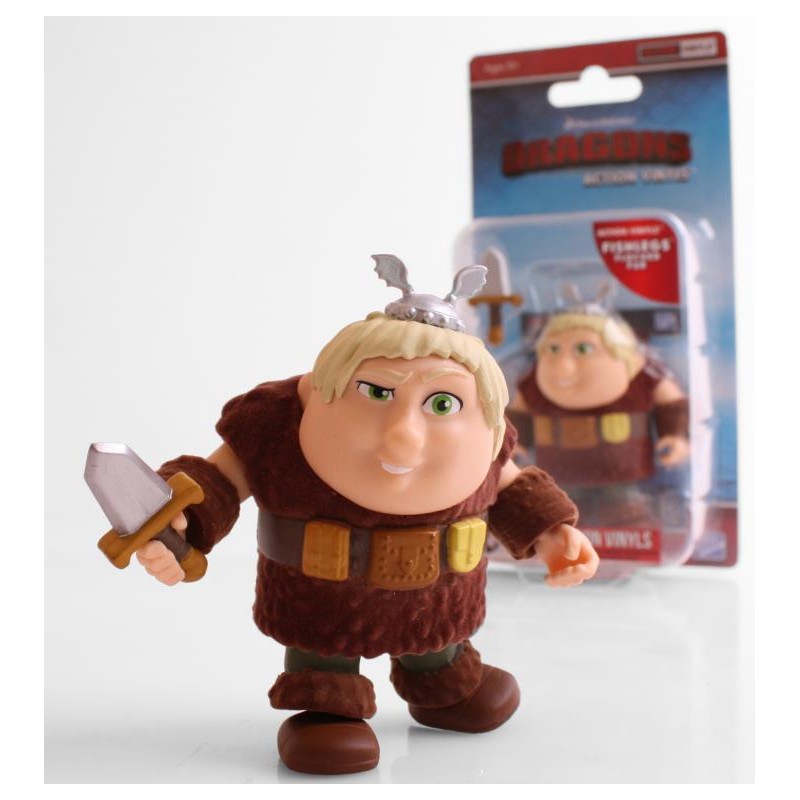 HTTYD HUMANS W1 ACTION VINYLS 3" FISHLEGS (FLOCKED FUR)