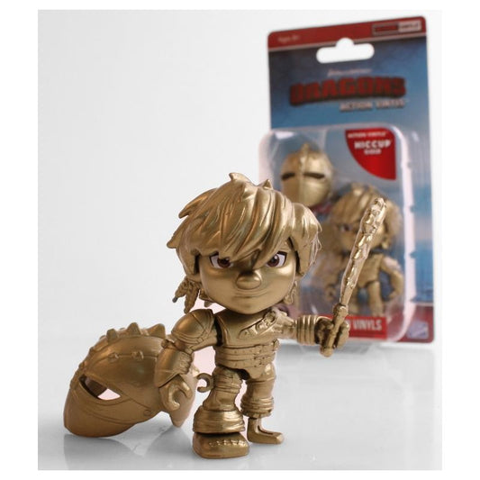 HTTYD HUMANS W1 ACTION VINYLS 3" HICCUP (GOLD)
