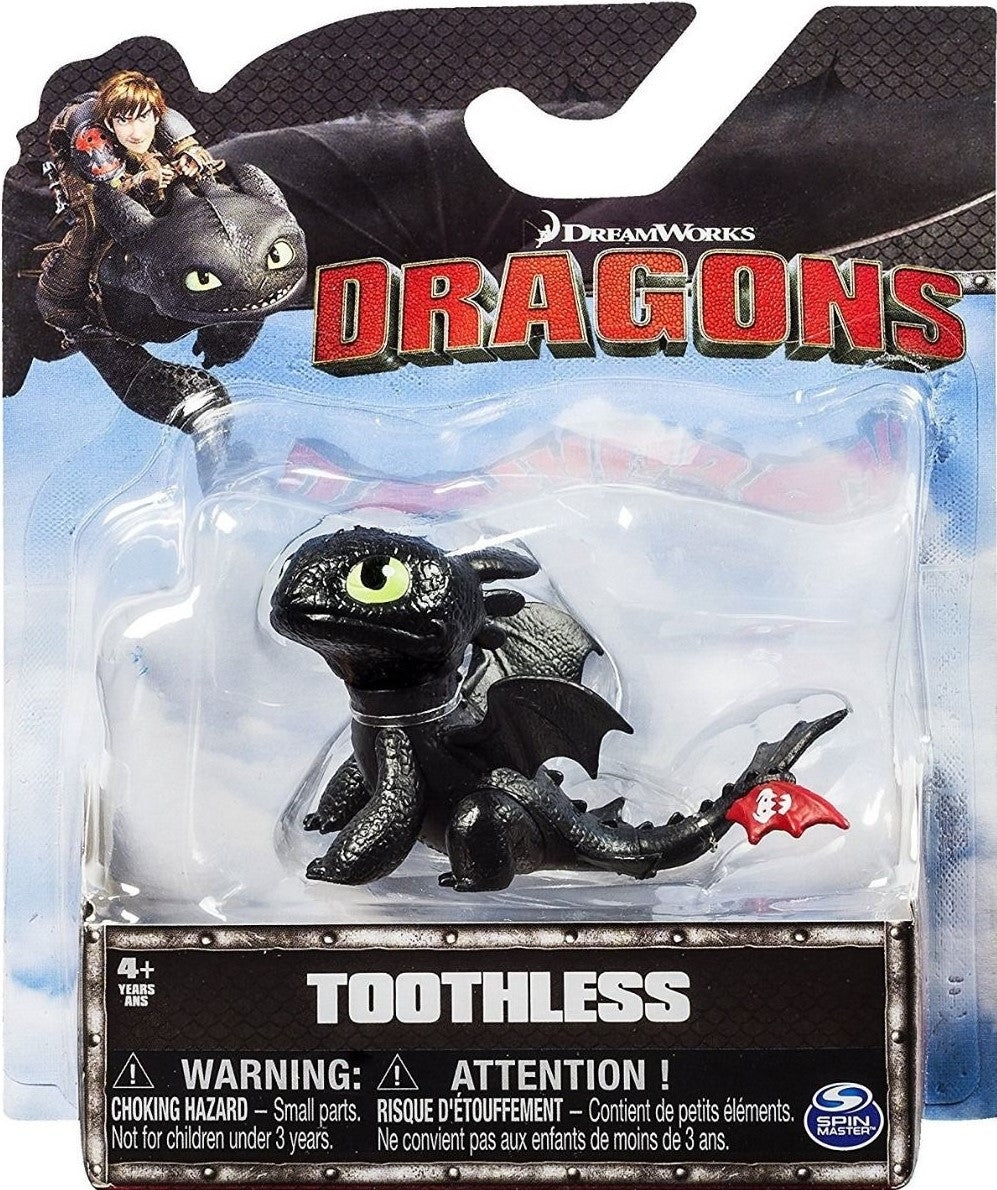 DREAMWORKS DRAGONS TOOTHLESS (SITTING) MINI DRAGON