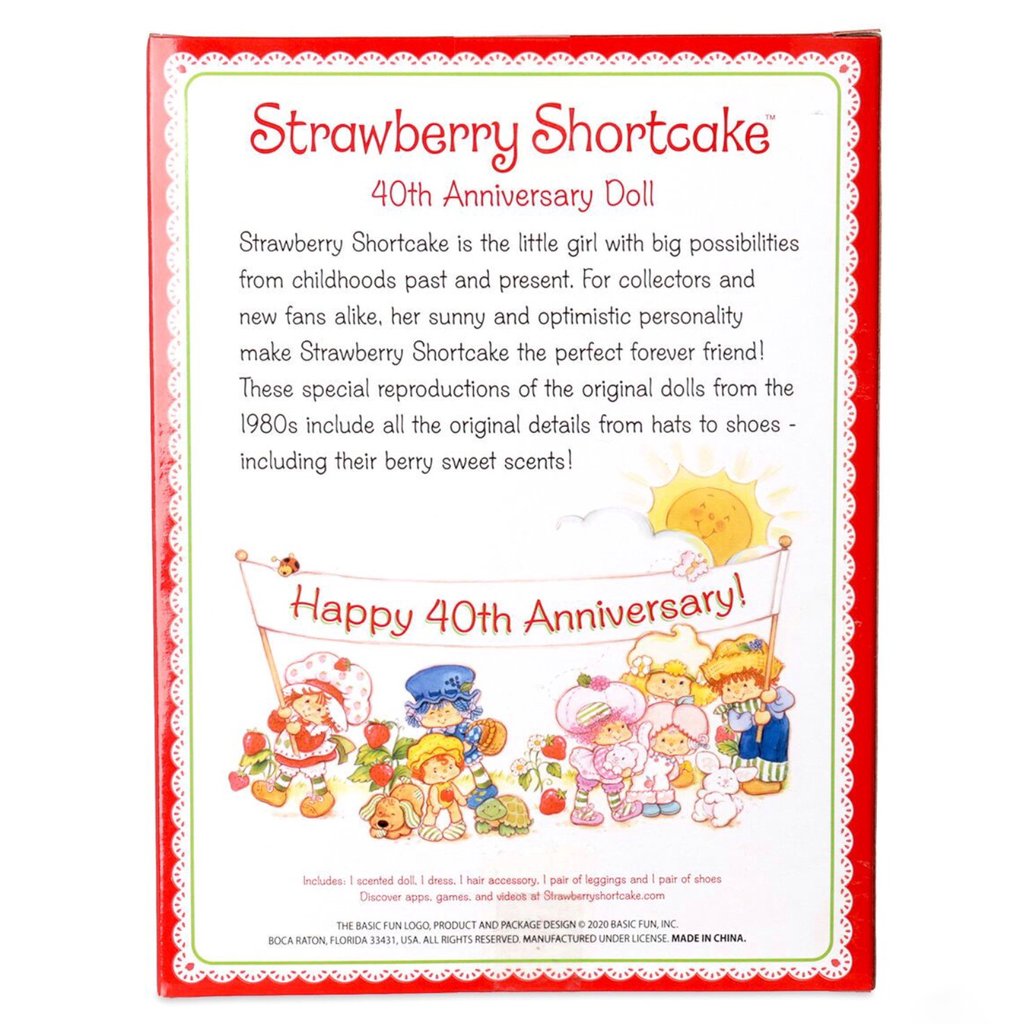 STRAWBERRY SHORTCAKE 6" CLASSIC RETRO 40TH ANNIVERSARY DOLL