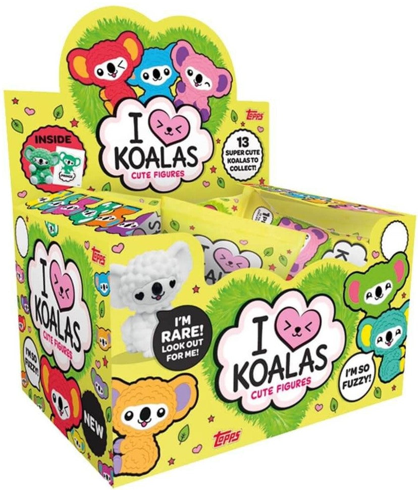 TOPPS I Love Koalas Cute Figures Display Box (12 Packets)