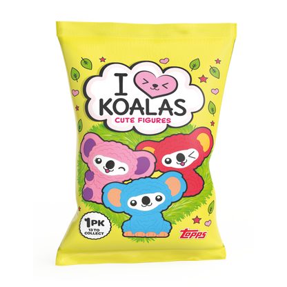 TOPPS I Love Koalas Cute Figures Display Box (12 Packets)