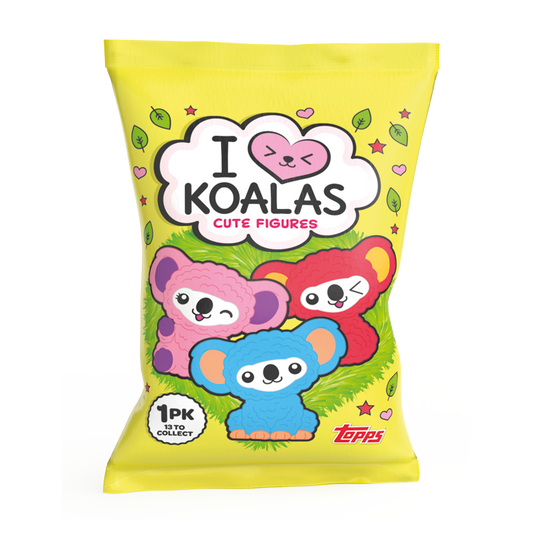 TOPPS I Love Koalas Cute Figures Display Box (12 Packets)