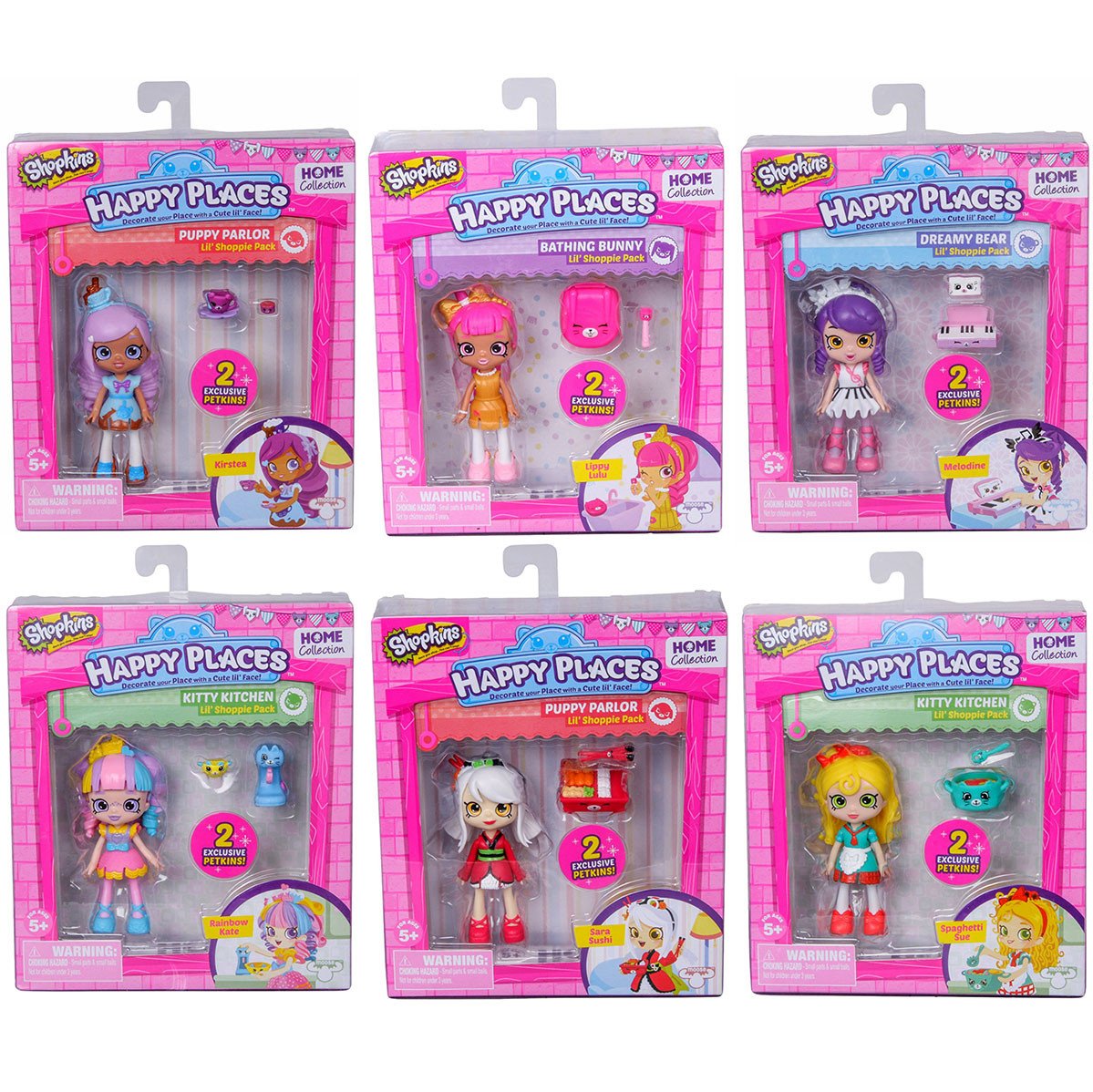 HAPPY PLACES S1 DOLL SINGLE PACKS SET OF 6