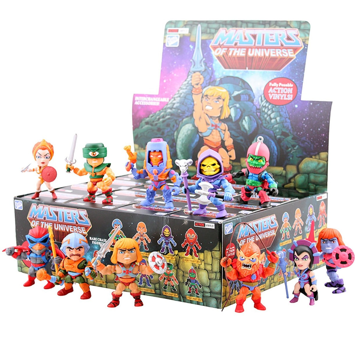MASTERS OF THE UNIVERSE WAVE 1 ACTION VINYLS PDQ CASE