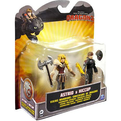 HOW TO TRAIN YOUR DRAGON 2 ASTRID & HICCUP VIKING WARRIORS 2-PACK