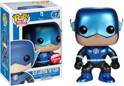 FUNKO POP! HEROES: THE FLASH VINYL FIGURES - Blue Lantern: The Flash Metallic