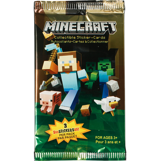 MINECRAFT TRADING CARDS COLLECTIBLE STICKER PACK