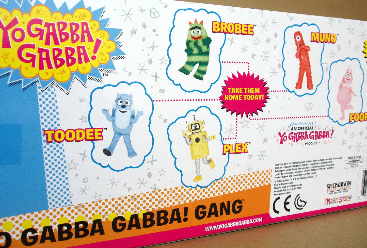 YO GABBA GABBA GANG 3" FIGURE 5-PACK