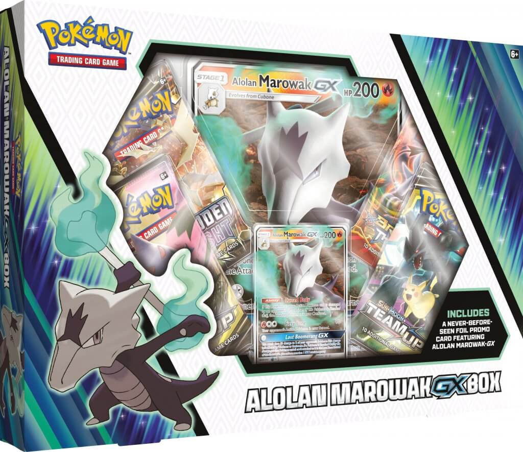 POKEMON TCG ALOLAN MAROWAK GX BOX