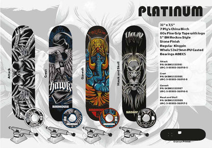 TONY HAWK BIRDHOUSE PLATINUM SERIES COMPLETE CREST