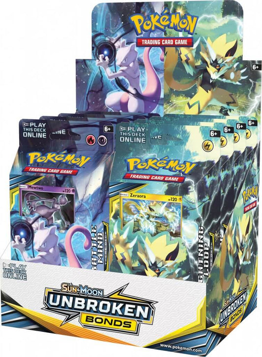 POKEMON TCG UNBROKEN BONDS THEME DECK DISPLAY