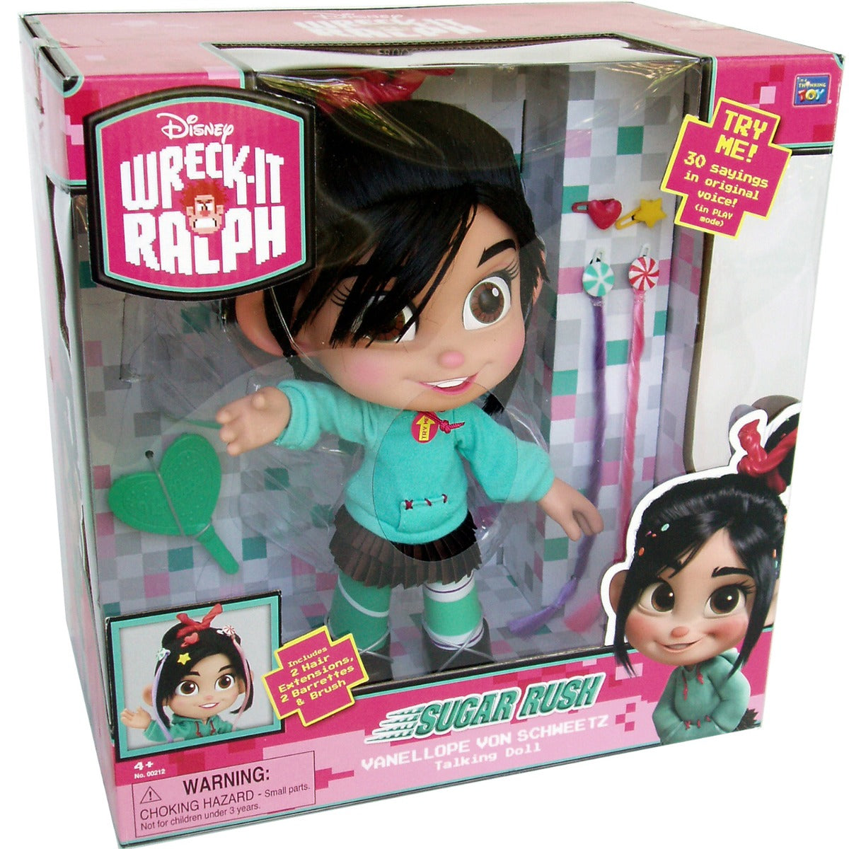 WRECK-IT RALPH VANELLOPE VON SCHWEETZ TALKING DOLL