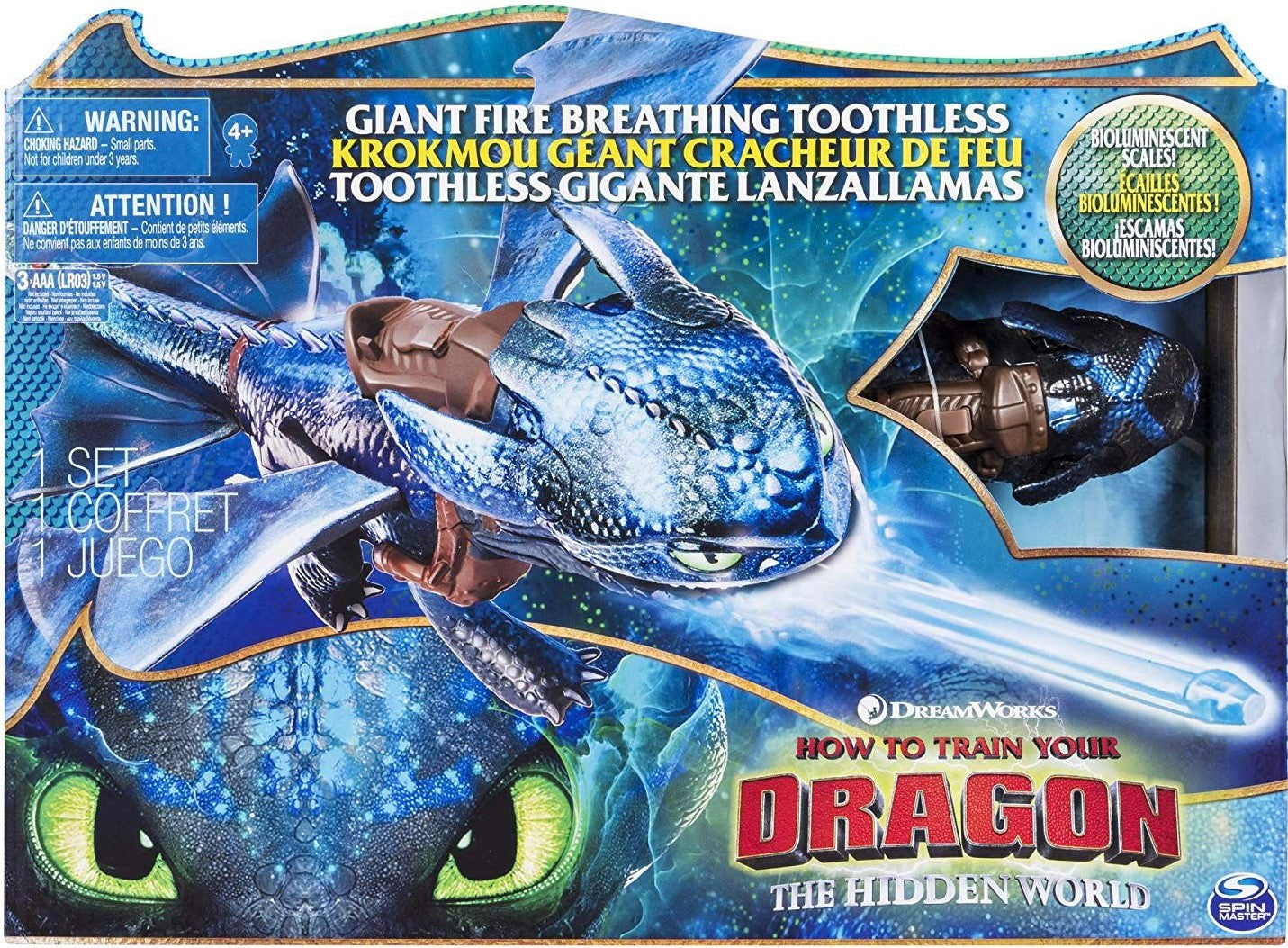 DREAMWORKS DRAGONS GIANT FIRE BREATHING TOOTHLESS (2018)