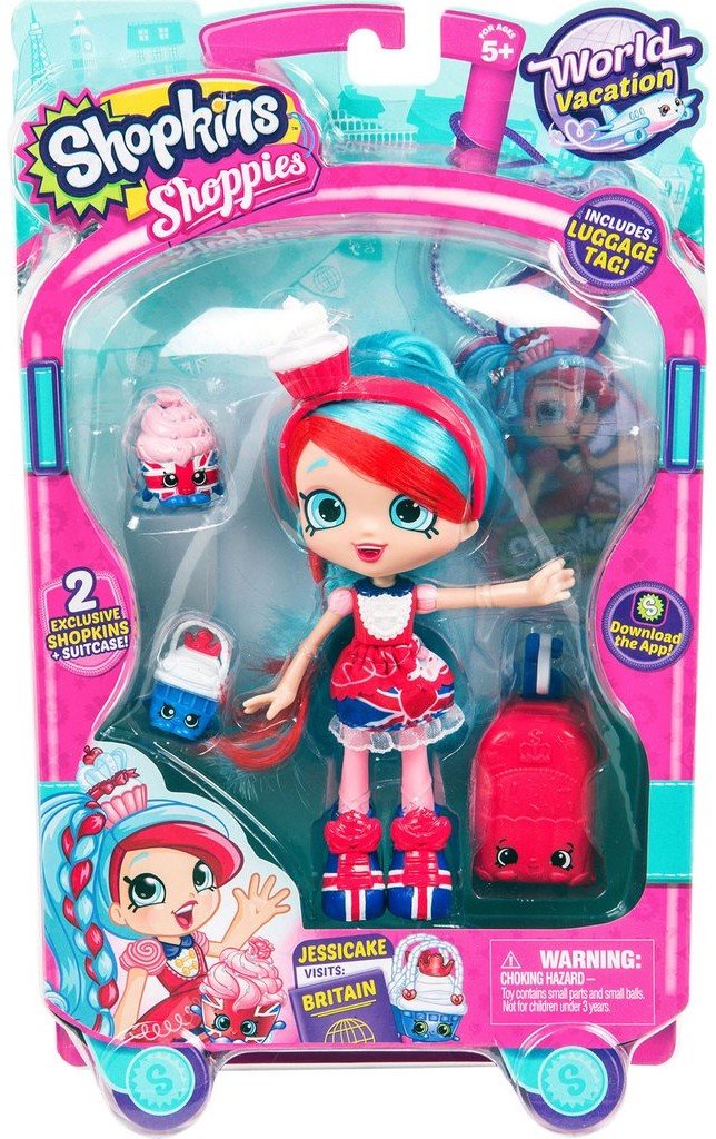 SHOPKINS SHOPPIES S8 W1 THEMED DOLL SINGLE PACK JESSICAKE