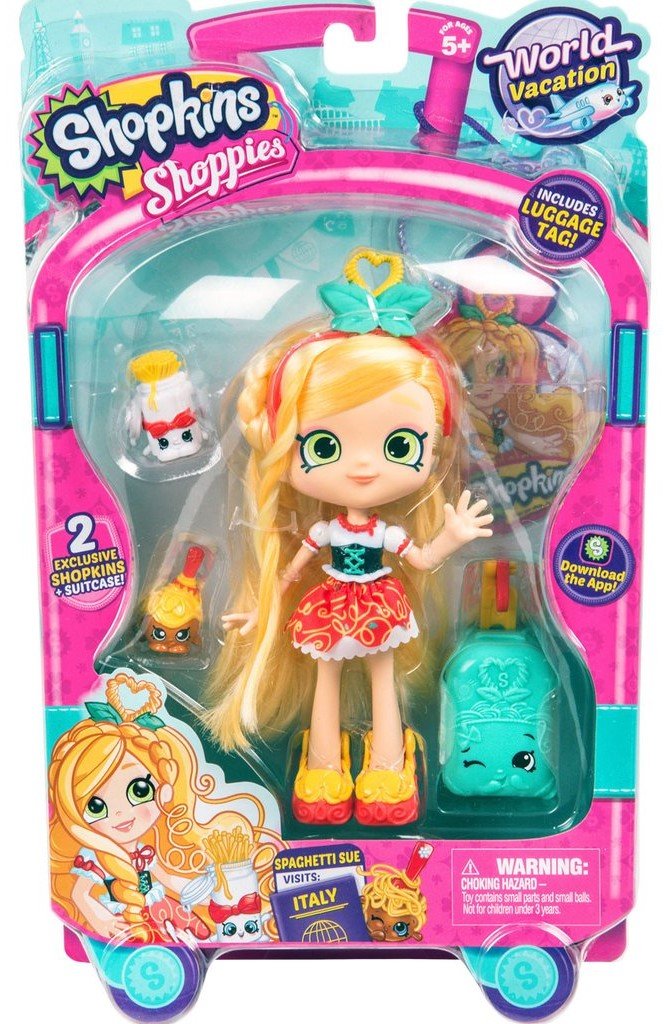 SHOPKINS SHOPPIES S8 W1 THEMED DOLL SINGLE PACK SPAGHETTI SUE