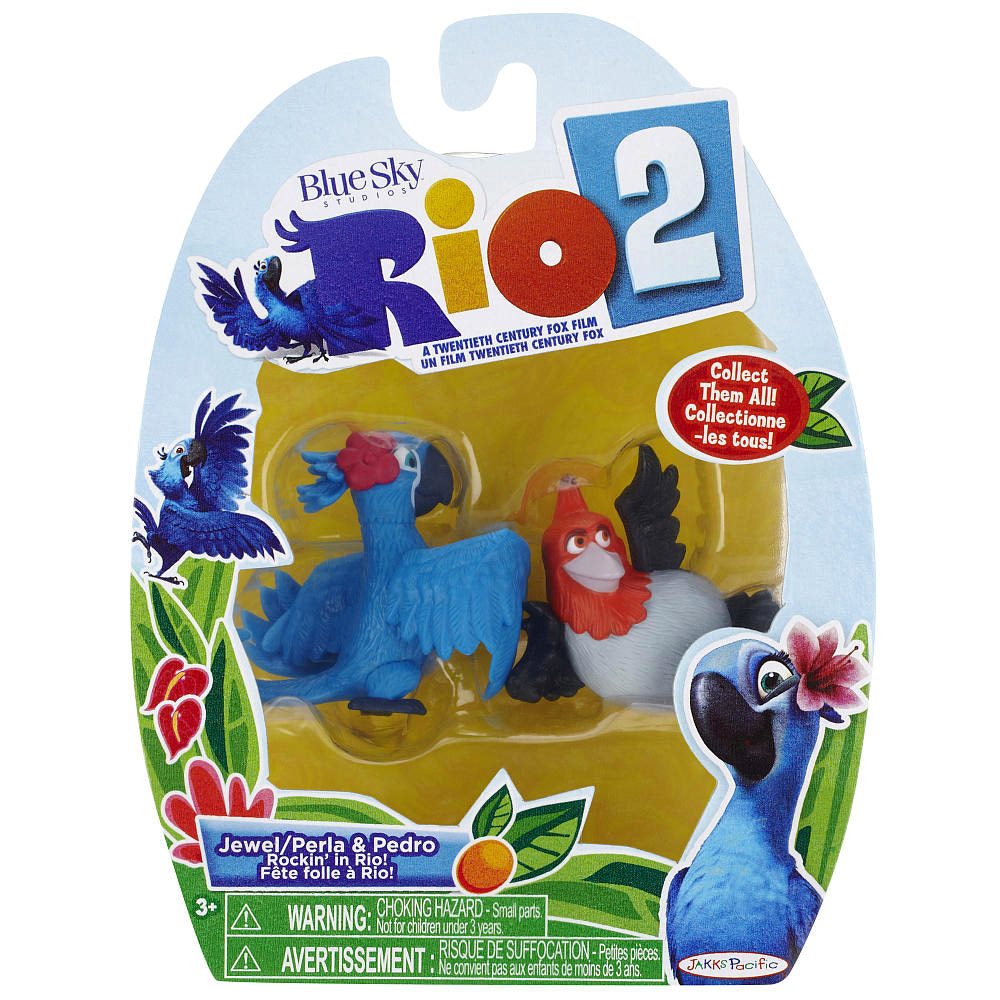 JAKKS PACIFIC RIO 2 FIGURES 2-PACK JEWEL/PERLA & PEDRO