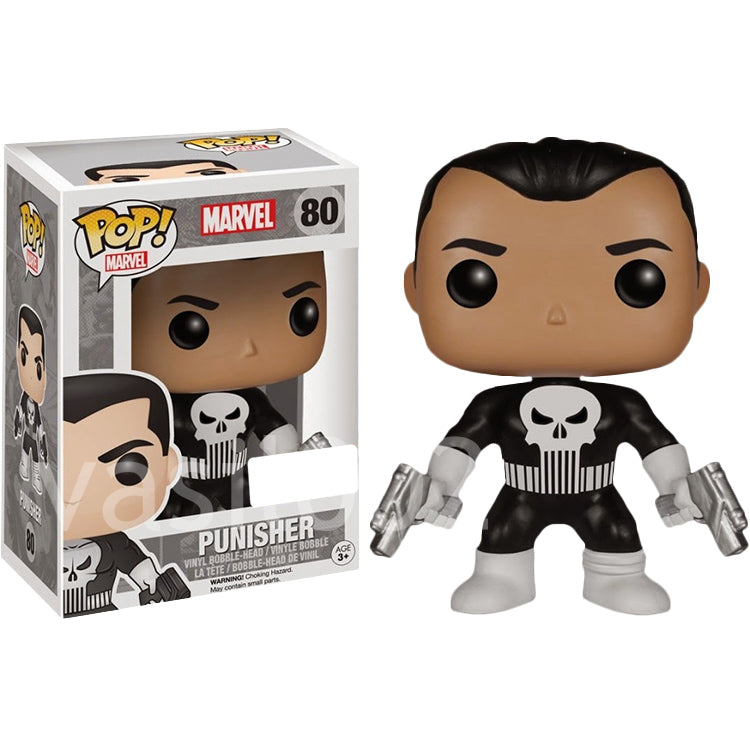 FUNKO POP! MARVEL: SPIDER-MAN VINYL BOBBLE-HEAD FIGURES - Punisher
