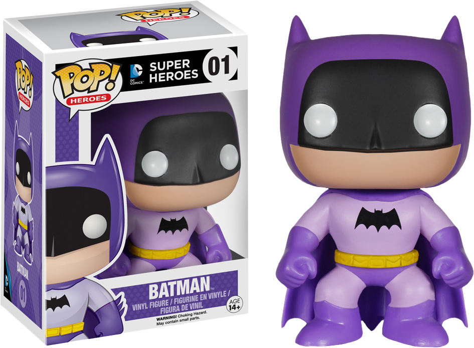 FUNKO POP! HEROES: BATMAN - 75TH ANNIVERSARY RAINBOW VINYL FIGURES - Batman Purple