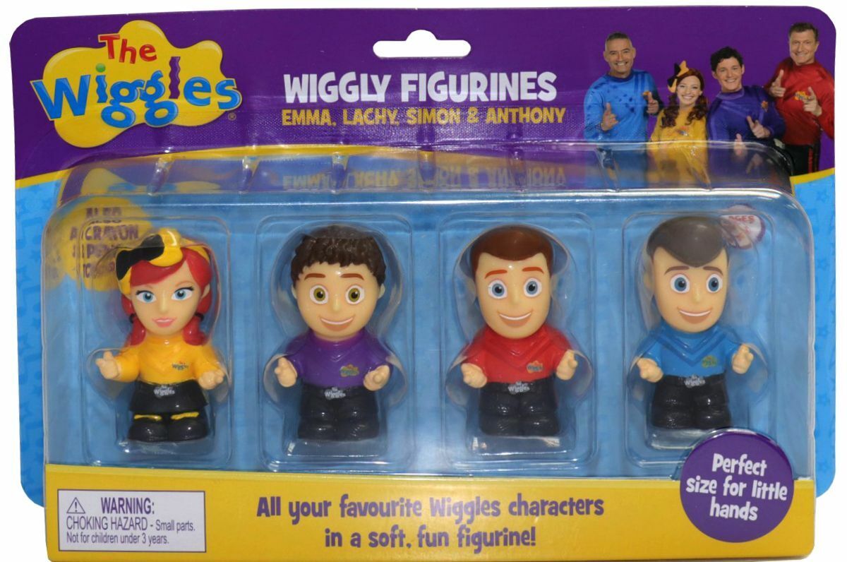 THE WIGGLES WIGGLY FIGURINES + BIG RED CAR (BUNDLE)